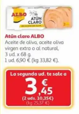 Alcampo ALBO Atún claro oferta
