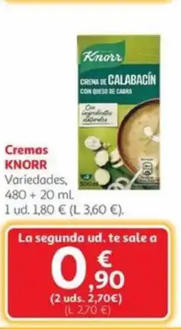 Alcampo KNORR Cremas oferta