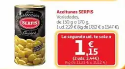Alcampo SERPIS Aceitunas oferta