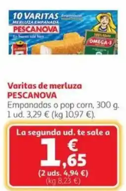 Alcampo PESCANOVA Varitas de merluza oferta