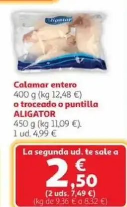 Alcampo Calamar entero oferta