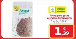 Alcampo Arena para gatos oferta