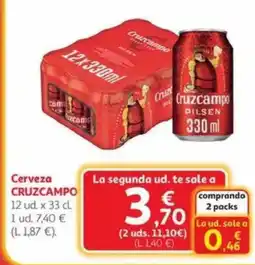 Alcampo CRUZCAMPO Cerveza oferta