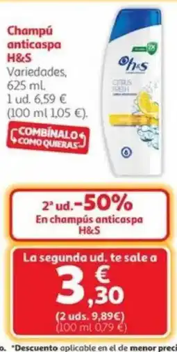 Alcampo H&S Champú anticaspa oferta