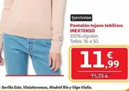 Alcampo INEXTENSO Pantalón tejano tobillero oferta