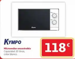 Alcampo KYMPO Microondas encastrable oferta