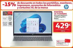 Alcampo HP Portátil 15-fc0096ns oferta