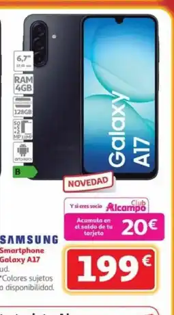 Alcampo SAMSUNG Smartphone Galaxy A17 oferta