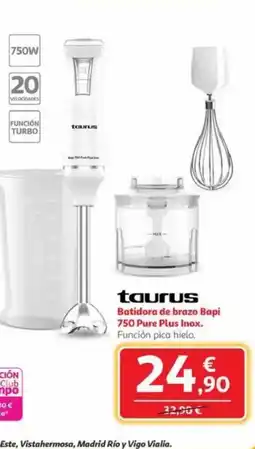 Alcampo TAURUS Batidora de brazo Bapi 750 Pure Plus Inox oferta