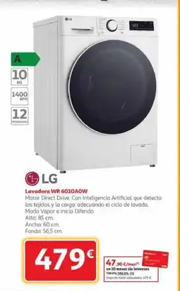 Alcampo LG Lavadora WR 6010AOW oferta