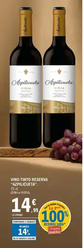 E.Leclerc AZPILICUETA Vino tinto reserva oferta