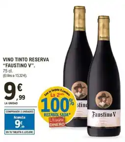 E.Leclerc FAUSTINO V Vino tinto reserva oferta