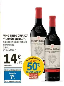 E.Leclerc RAMÓN BILBAO Vino tinto crianza oferta