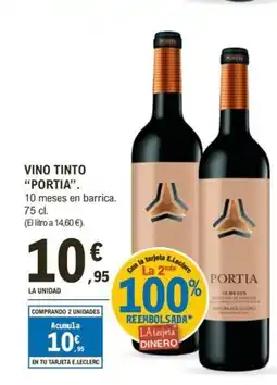 E.Leclerc PORTIA Vino tinto oferta