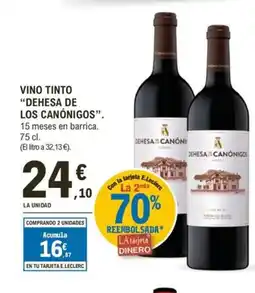E.Leclerc DEHESA DE LOS CANÓNIGOS Vino tinto oferta