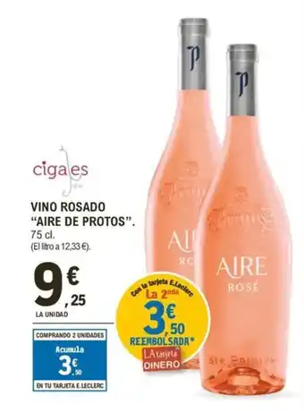 E.Leclerc AIRE DE PROTOS Vino rosado oferta