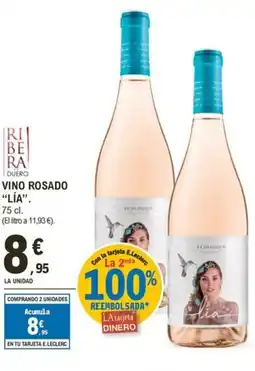 E.Leclerc LÍA Vino rosado oferta