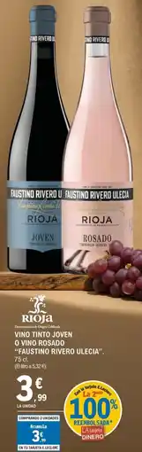 E.Leclerc FAUSTINO RIVERO ULECIA Vino tinto joven o vino rosado oferta