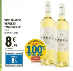 E.Leclerc MARTIVILLI Vino blanco verdejo oferta