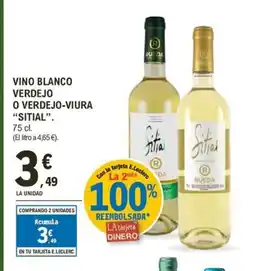 E.Leclerc SITIAL Vino blanco verdejo o verdejo-viura oferta