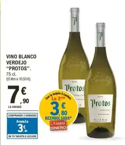E.Leclerc PROTOS Vino blanco verdejo oferta