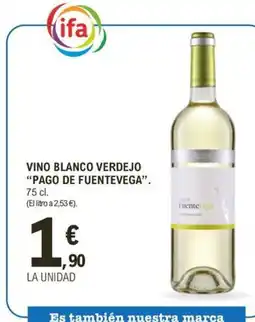 E.Leclerc PAGO DE FUENTEVEGA Vino blanco verdejo oferta