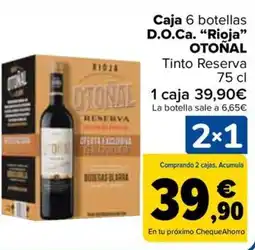 Carrefour OTOÑAL Caja 6 botellas D.O.Ca. "Rioja" oferta