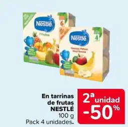 Carrefour NESTLÉ En tarrinas de frutas oferta
