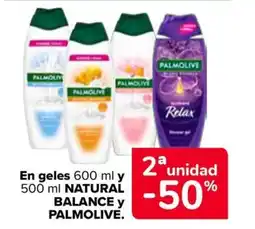 Carrefour PALMOLIVE En geles y natural balance oferta