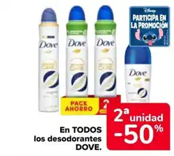 Carrefour DOVE En todos los desodorantes oferta