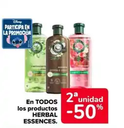 Carrefour HERBAL ESSENCES En todos los productos oferta