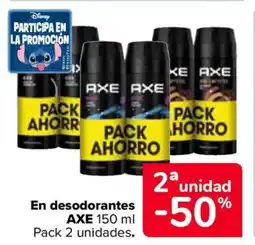 Carrefour AXE En desodorantes oferta