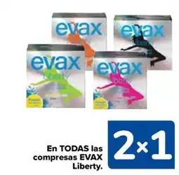 Carrefour EVAX En todas las compresas liberty. oferta