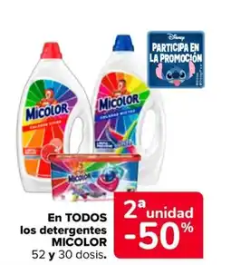 Carrefour MICOLOR En todos los detergentes oferta