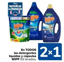 Carrefour WIPP En todos los detergentes líquidos y cápsulas oferta