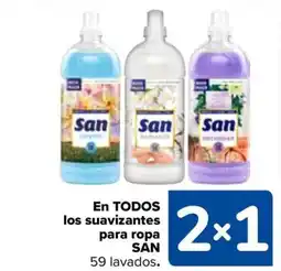Carrefour SAN En todos los suavizantes para ropa oferta