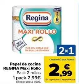 Carrefour REGINA Papel de cocina Maxi Rollo oferta