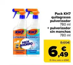 Carrefour KH7 Pack quitagrasas pulverizador + pulverizador sin manchas oferta