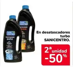 Carrefour SANICENTRO En desatascadores turbo oferta