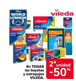 Carrefour VILEDA En todas las bayetas y estropajos oferta