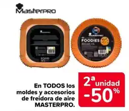 Carrefour MASTERPRO En todos los moldes y accesorios de freidora de aire oferta