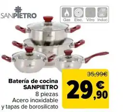 Carrefour SANPIETRO Batería de cocina oferta