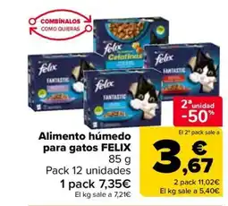 Carrefour FELIX Alimento húmedo para gatos oferta