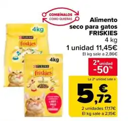 Carrefour FRISKIES Alimento seco para gatos oferta