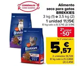 Carrefour BREKKIES Alimento seco para gatos oferta