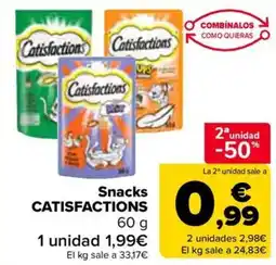 Carrefour CATISFACTIONS Snacks oferta