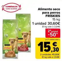 Carrefour FRISKIES Alimento seco para perros oferta