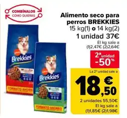 Carrefour BREKKIES Alimento seco para perros oferta