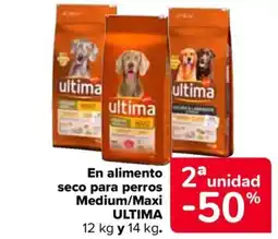 Carrefour ULTIMA En alimento seco para perros Medium/Maxi oferta