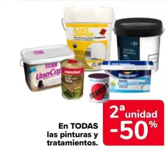 Carrefour En todas las pinturas y tratamientos. oferta
